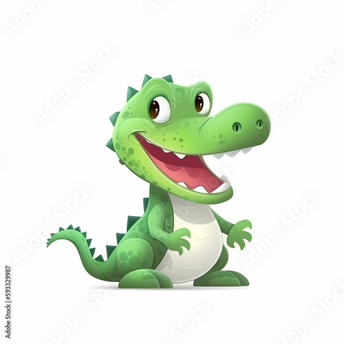 baby crocodile. Generative AI © simpledesign79