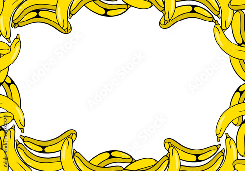 hand drawn banana background
