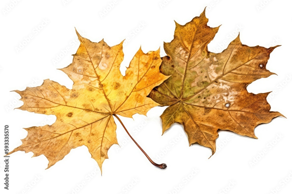 This outstanding 2D drawing of maple leaves in the autumn with a colorful and white backdrop. Generative AI This outstanding 2D drawing of maple leaves in the autumn with a colorful and white backdrop. Generative AI