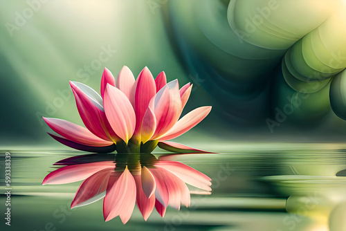 A water lilies flower illustration  