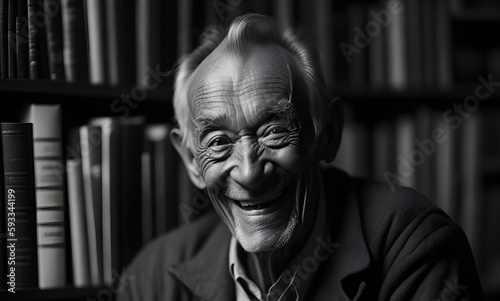 alter freundlicher lebensfroher Mann