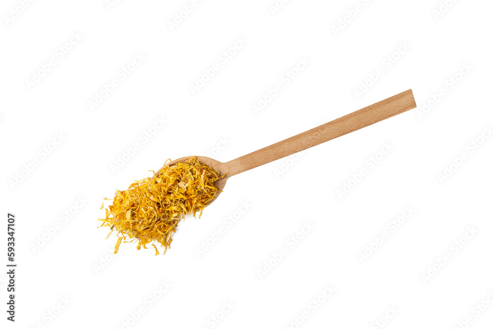 Dried Calendula or Marigold petals. Marigold in latin Calendula officinalis is known for its healing properties. Herbs. Alternative medicine. Dried Calendula or Marigold petals. Marigold in latin Calendula officinalis is known for its healing properties. Herbs. Alternative medicine.