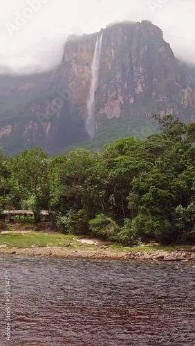 View of Angel falls. Canaima National Park, Venezuela photo