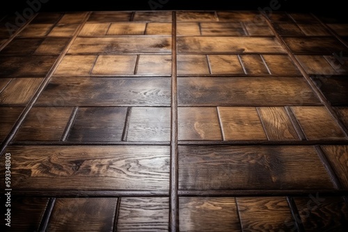 background of wood flooring with texture. Generative AI