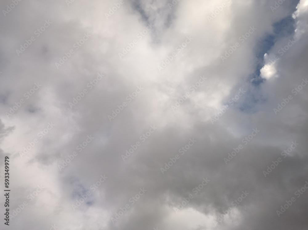 The whitish clouds have almost covered the entire sky