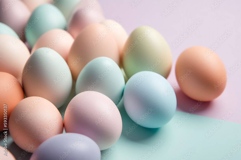 Colorful Eggs Background