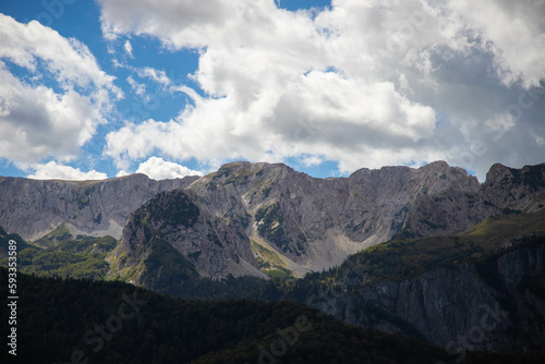 landscape with clouds in mountains © Анастасия Бажан