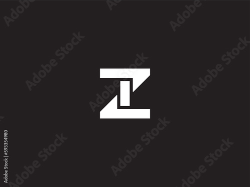 Elegant, Simple and Luxury Style. Alphabet Letter Z Z1 ZI IZ 1Z Monogram Icon. Logo
