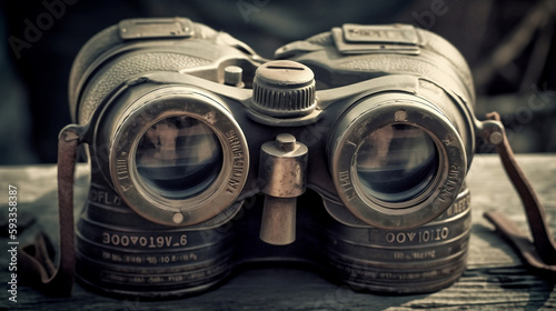 Old Binoculars Filtered, Generative Ai