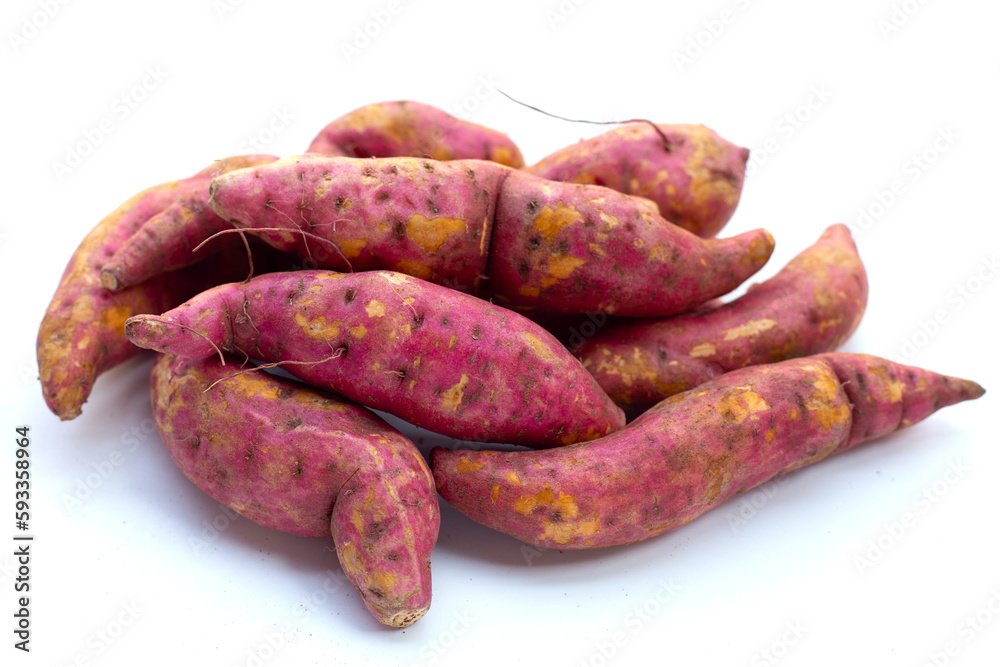 Sweet potato on white background. Sweet potato on white background.