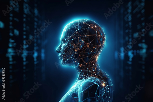 AI learning and business artificial intelligence, modern , transformation of ideas and the adoption of technology in business in the digital age, enhancing global business capabilities, ai