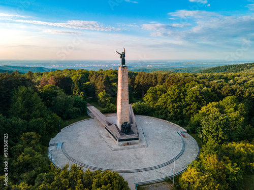 monument to the heroes of the Second World War on the Fruška Gora mountain in Serbia