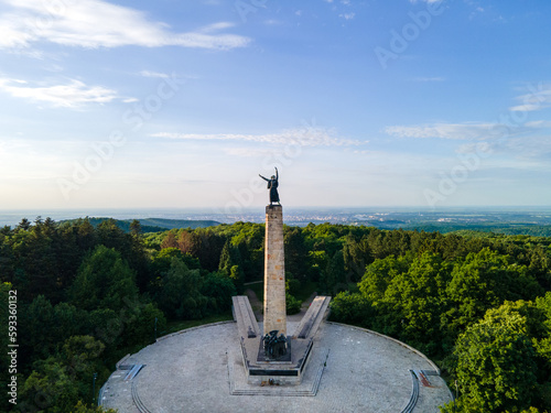 monument to the heroes of the Second World War on the Fruška Gora mountain in Serbia