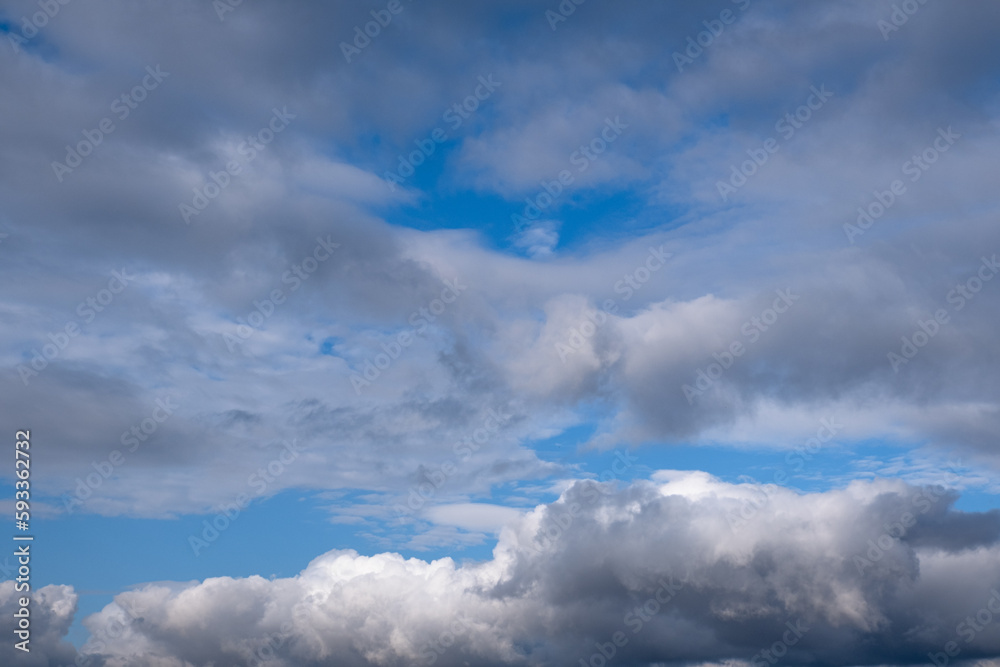 dramatic sky and gray clouds before the storm