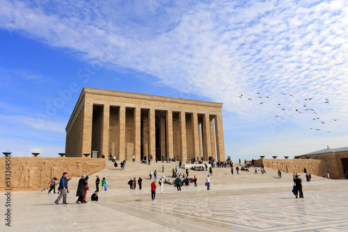 Ankara Anitkabir is the mausoleum of the founder of Turkish Republic, Mustafa Kemal Ataturk. 