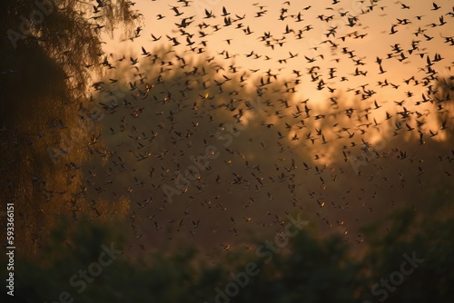 6. Capture the movement of a flock of birds in flight