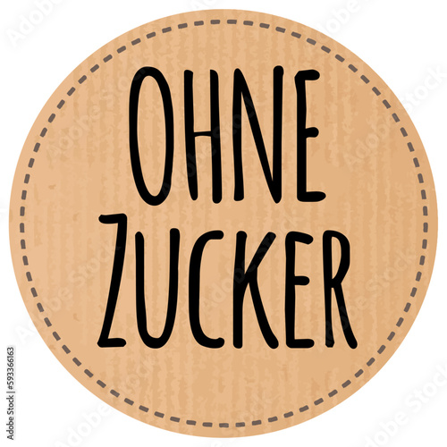 Button Ohne Zucker  recyclingpapier zerkratzt