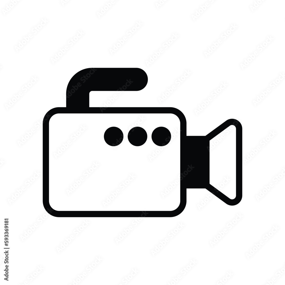 Movie Camera icons. Vector Design Stock illustration. Movie Camera icons. Vector Design Stock illustration.
