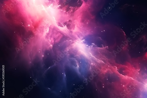 Abstract bright ulraviolet space colorful clouds background. Generated ai. photo