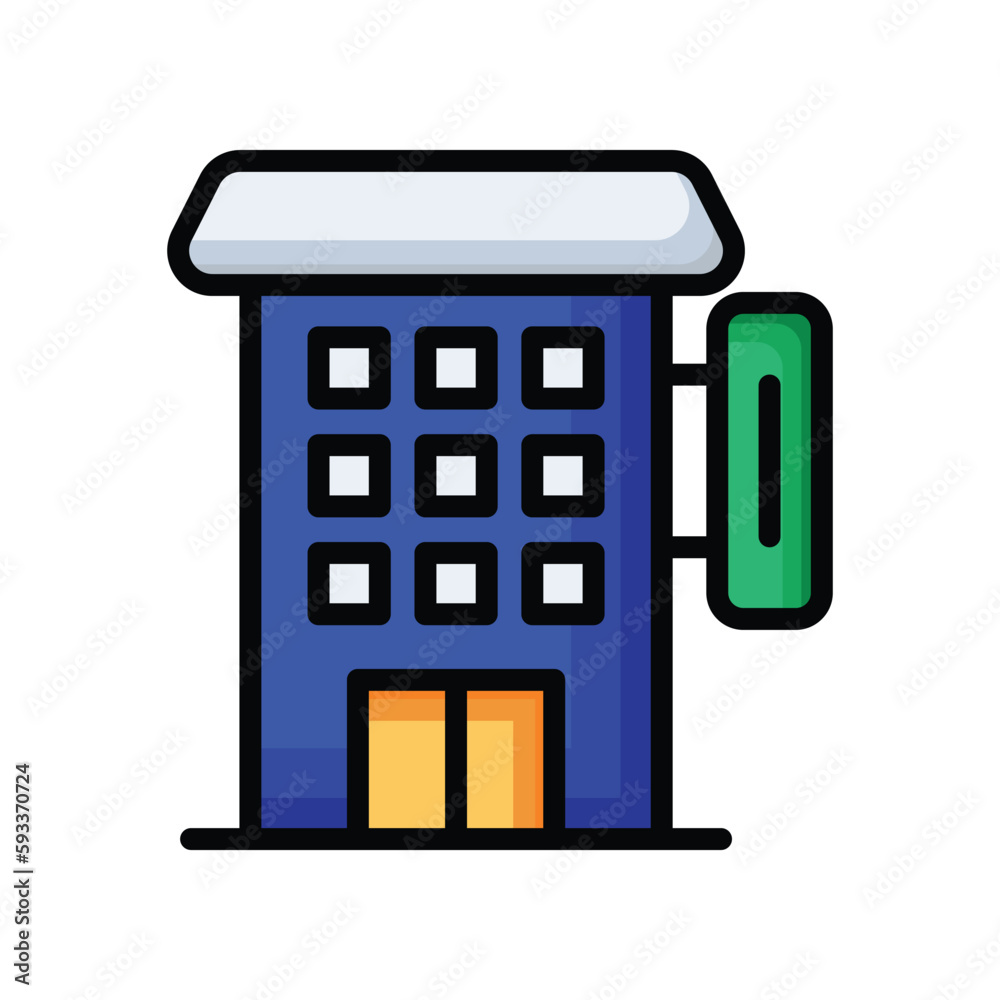 Hotel icons. Vector Design Stock illustration. Hotel icons. Vector Design Stock illustration.