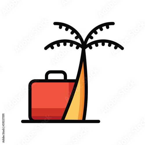 Honeymoon icons. Vector Design Stock illustration.