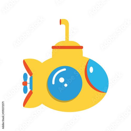 Cartoon submarine