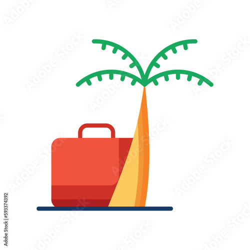 Honeymoon icons. Vector Design Stock illustration.