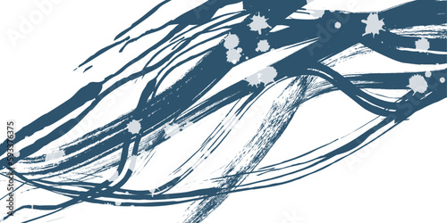 波　暑中見舞い　和柄　背景