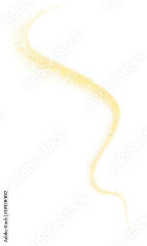 Luxury Gold Glitter Light PNG Elegand Shape Decoration