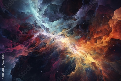 Starry Visions cosmic background created with Generative AI technology
