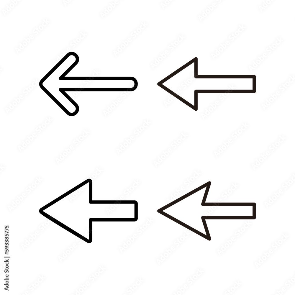 Arrow icon vector illustration. Arrow sign and symbol for web design. Arrow icon vector illustration. Arrow sign and symbol for web design.