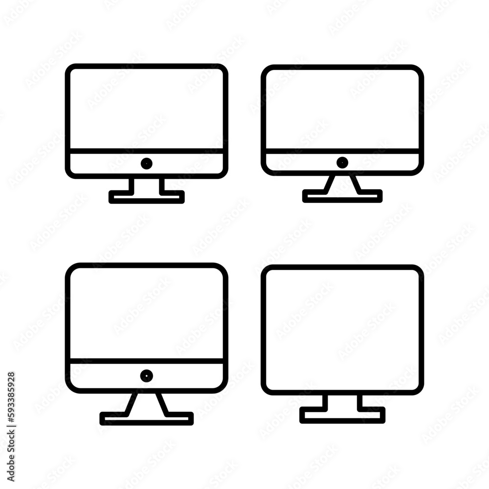 Computer icon vector illustration. computer monitor sign and symbol Computer icon vector illustration. computer monitor sign and symbol