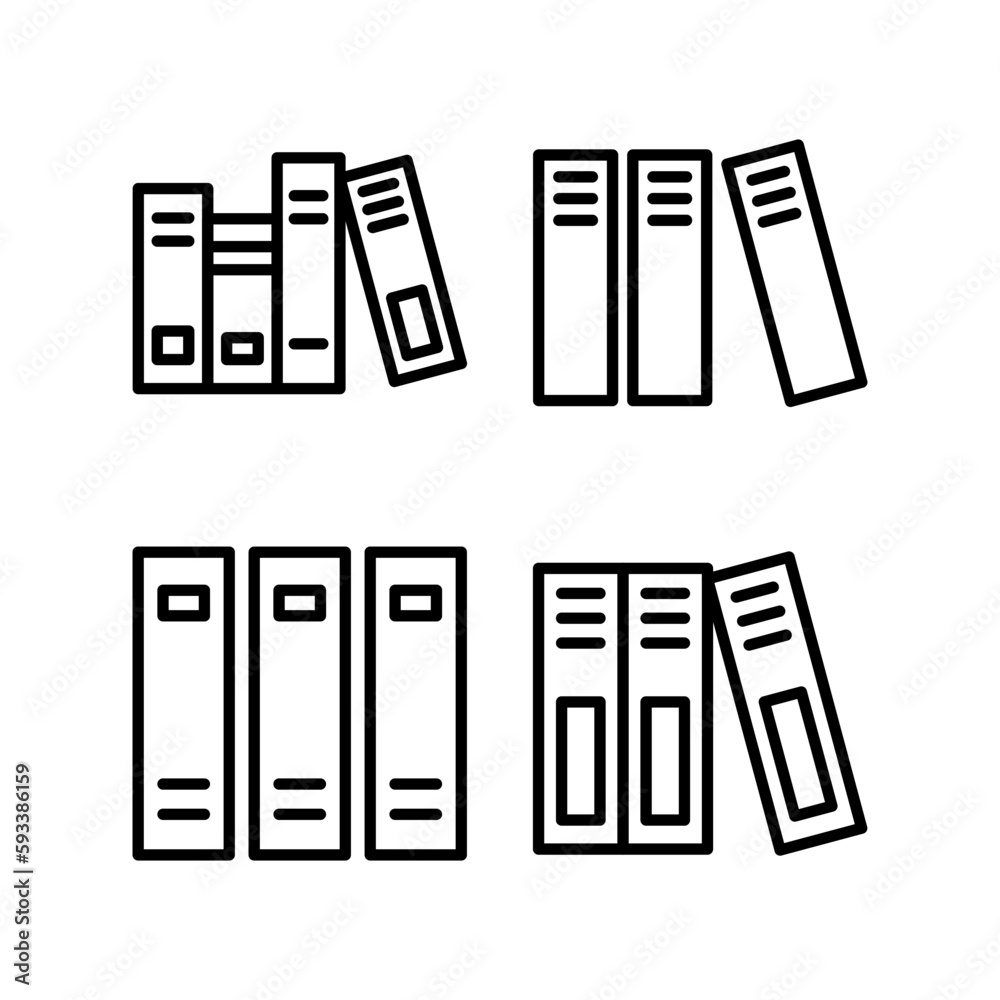 Library icon vector illustration. education sign and symbol Library icon vector illustration. education sign and symbol