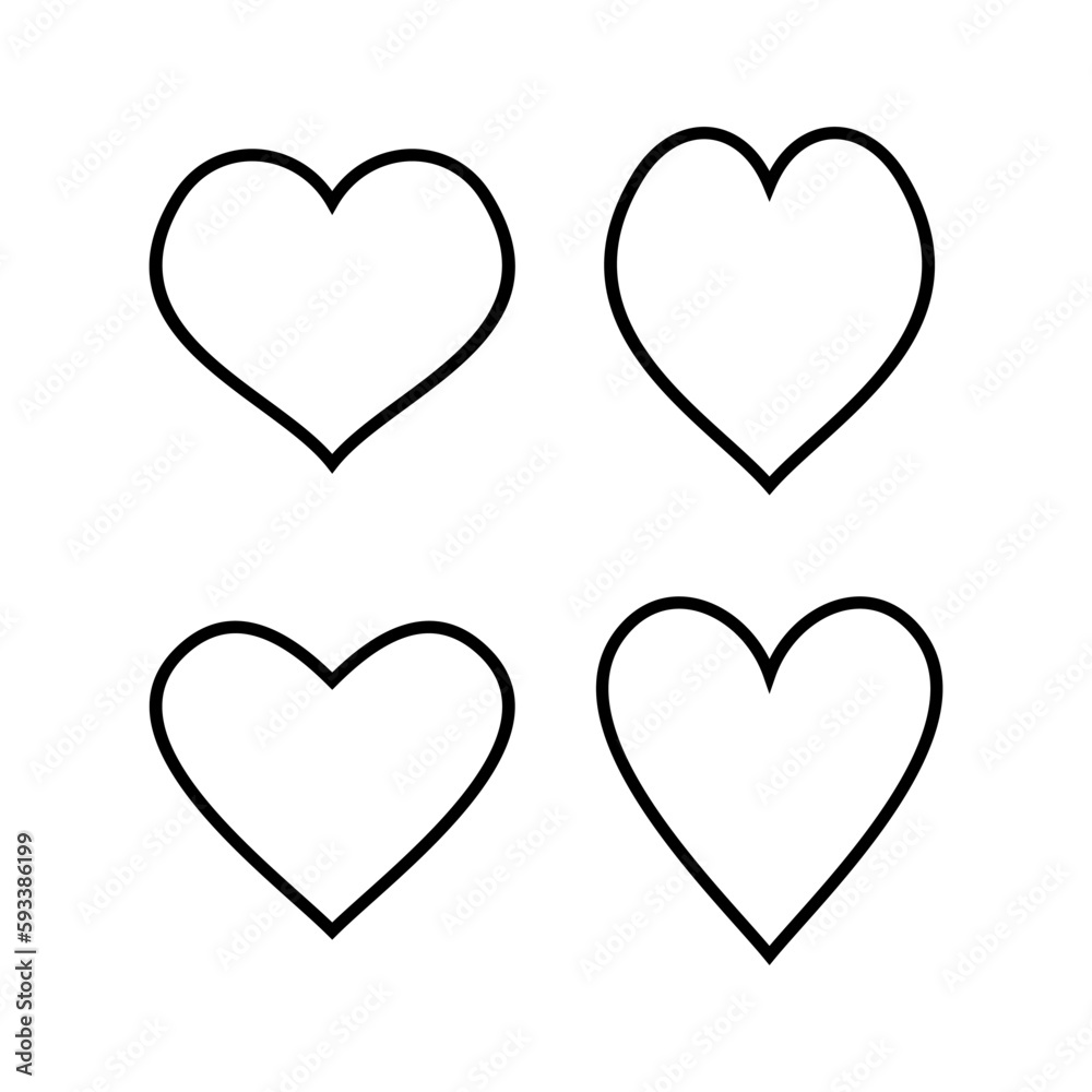 Love icon vector illustration. Heart sign and symbol. Like icon vector.