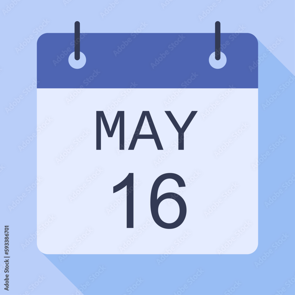 16 May Calendar, Vector Calendar. 16 May Calendar, Vector Calendar.