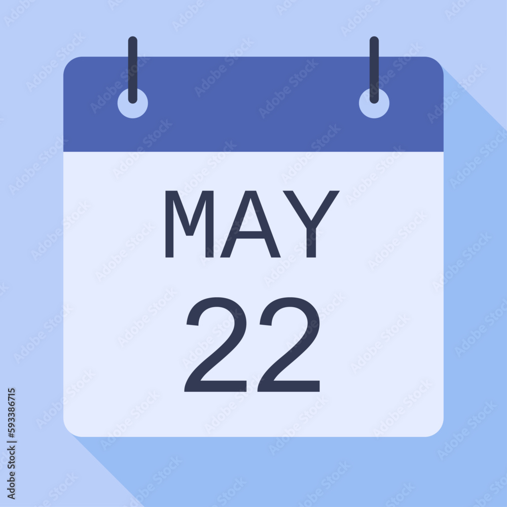 22 May Calendar, Vector Calendar. 22 May Calendar, Vector Calendar.