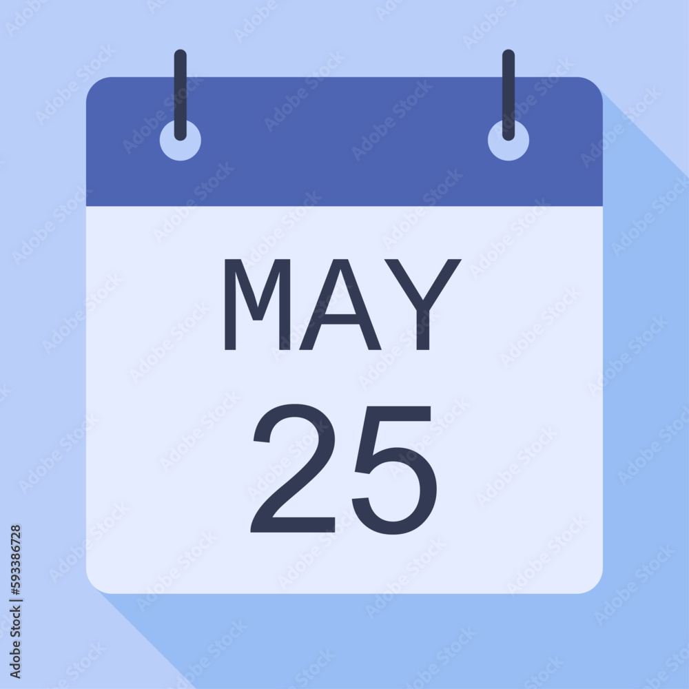 25 May Calendar, Vector Calendar. 25 May Calendar, Vector Calendar.