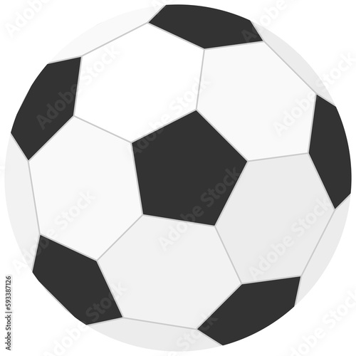 Soccer ball icon, football symbol.