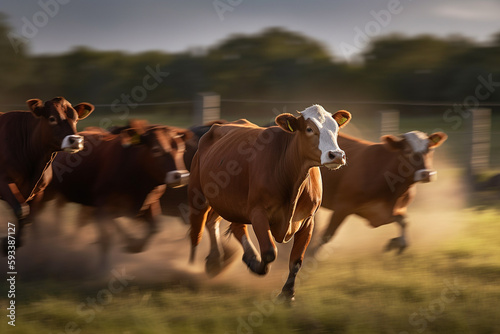 Cattle in the field - agribusiness - AI Technology