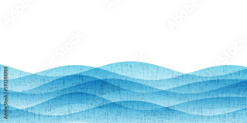 波　海　和柄　背景