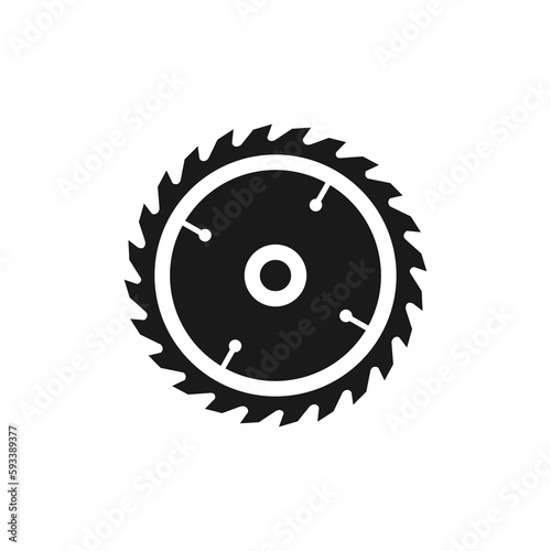 Circular saw icon or Circular saw blade icon vector isolated in flat style. Circular saw blade icon vector isolated. Circular saw icon trendy for design element. Best symbol vector isolated.