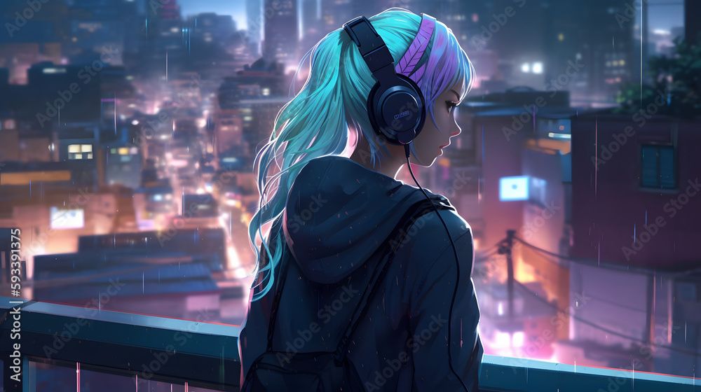 Anime Girl Cyberpunk Anime Girl Cyberpunk