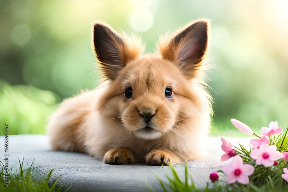 Obraz premium baby lionhead bunny