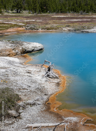 Yellowstone's Beautiful Blue Thermal Pools