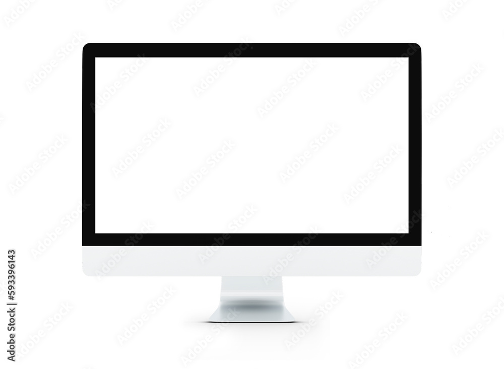 Laptop with blank screen isolated on white background, white aluminium body. 3D illustration, 3D rendering. Laptop with blank screen isolated on white background, white aluminium body. 3D illustration, 3D rendering.