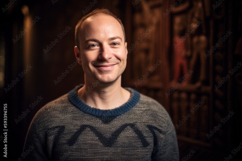Portrait of a handsome young man with a smile on his face Portrait of a handsome young man with a smile on his face