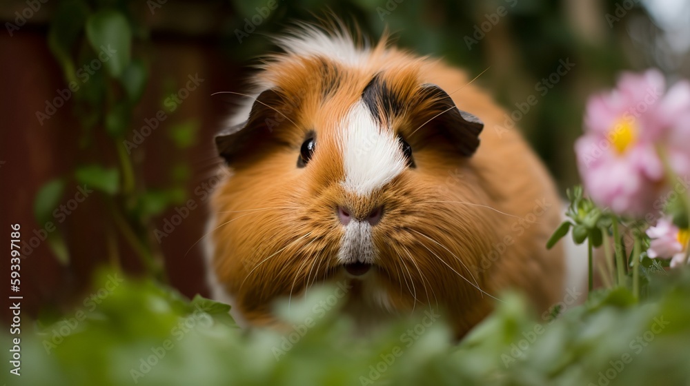 Fluffy Abyssinian Guinea Pig Fluffy Abyssinian Guinea Pig