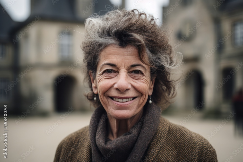 Portrait of a happy senior woman in Paris, France. Looking at camera. Portrait of a happy senior woman in Paris, France. Looking at camera.