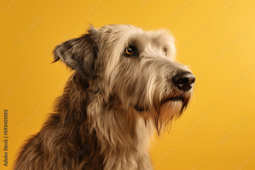 Dog portrait with copy space