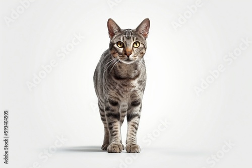 cat isolated on white